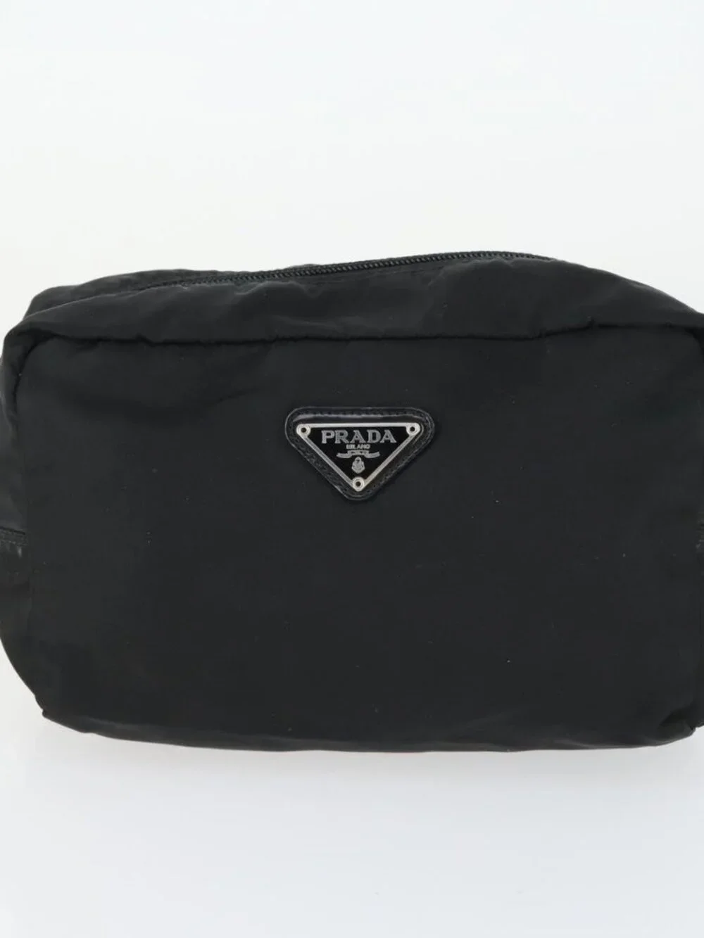 PRADA Sports Pouch Nylon 6 Set Brown Black Light blue Auth 165132